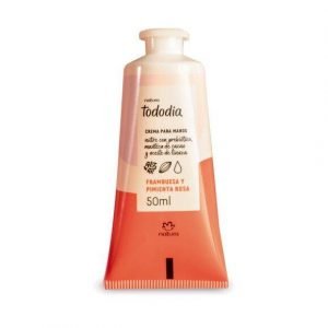 CREMA NUTRITIVA PARA MANOS FRAMBUESA Y PIMIENTA ROSA
